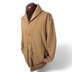 Daniel Cremieux Camel Shawl Collar Cardigan